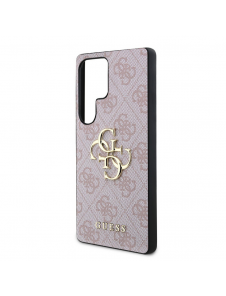 Guess PU 4G metalllogofodral till Samsung Galaxy S25 Ultra Pink