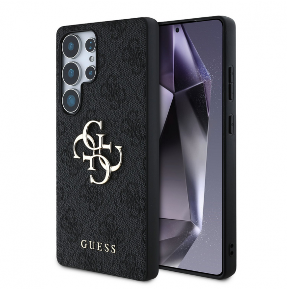 Guess PU 4G metalllogofodral till Samsung Galaxy S25 Ultra Grey