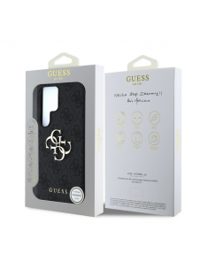 Guess PU 4G metalllogofodral till Samsung Galaxy S25 Ultra Grey