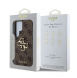 Guess PU 4G metalllogofodral för Samsung Galaxy S25 Ultra Brown