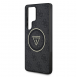 Guess IML 4G Glitter och Triangle Logo MagSafe Fodral för Samsung Galaxy S25 Ultra Black