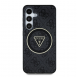 Guess IML 4G Glitter och Triangle Logo MagSafe Fodral för Samsung Galaxy S25 Svart
