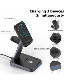 Acefast Qi trådlös laddare 15W för iPhone (med MagSafe)
