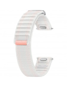 Samsung Fabric Band (Slim, S/M) ET-SVL30SWEG för Galaxy Watch7 | Klockarmband, tygrem, kardborreknäppning, hög, vit