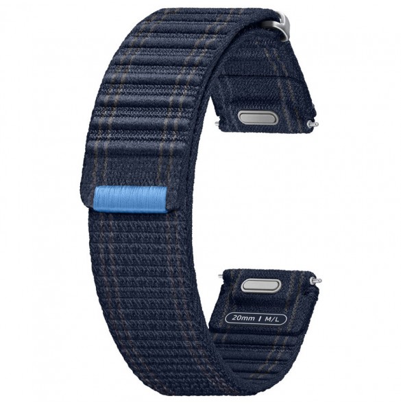 Samsung tygband (Medium, M/L) ET-SVL31LNEG för Galaxy Watch7 | Klockarmband, tygrem, kardborreknäppning, hög, marinblå
