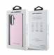 Karl Lagerfeld PU Saffiano metalllogofodral för Samsung Galaxy A56 Rosa