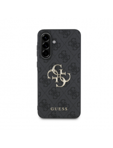 Guess PU 4G metalllogofodral för Samsung Galaxy A56 Grå