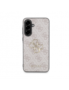 Guess PU 4G metalllogofodral för Samsung Galaxy A36 Rosa