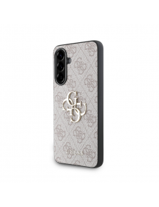 Guess PU 4G metalllogofodral för Samsung Galaxy A36 Rosa