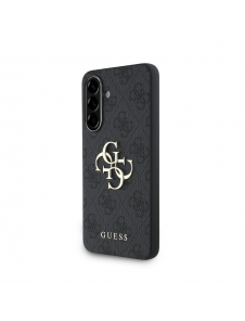 Guess PU 4G metalllogofodral för Samsung Galaxy A36 Grå