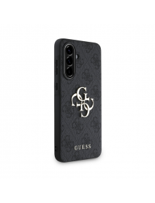 Guess PU 4G metalllogofodral för Samsung Galaxy A36 Grå