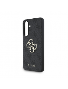 Guess PU 4G metalllogofodral för Samsung Galaxy A36 Grå