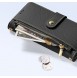 Dux Ducis Lawa Läderfodral för Samsung Galaxy S25+ med avtagbar magnetisk plånbok - Svart