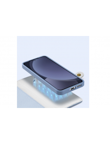 Dux Ducis Lawa Läderfodral till Samsung Galaxy S25 med avtagbar magnetisk plånbok - Blå