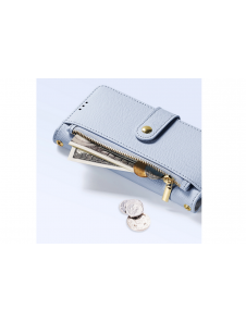 Dux Ducis Lawa Läderfodral för Samsung Galaxy S25+ med avtagbar magnetisk plånbok - Blå