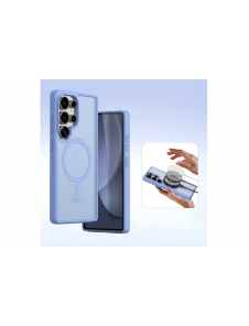 Dux Ducis Lawa Läderfodral till Samsung Galaxy S25 Ultra med avtagbar magnetisk plånbok - Blå