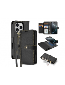 Dux Ducis Lawa Läderfodral till iPhone 16 Pro Max - Svart