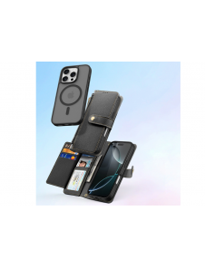 Dux Ducis Lawa Läderfodral till iPhone 16 Pro Max - Svart