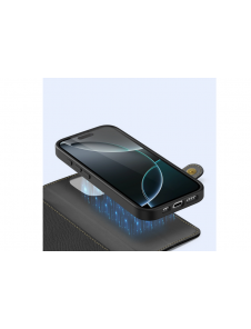 Dux Ducis Lawa Läderfodral till iPhone 16 Pro Max - Svart