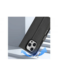 Dux Ducis Lawa Läderfodral till iPhone 16 Pro Max - Svart