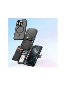 Dux Ducis Lawa Läderfodral till iPhone 16 Pro - Svart