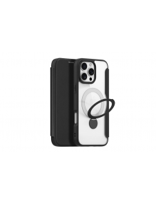 Dux Ducis Skin X Pro iPhone 16 Pro Fodral med MagSafe, Flip och Stativ - Svart