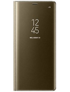 Samsung EF-ZN950CFE Clear View Case Till N950 Galaxy Note 8 - Guld