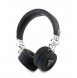 Guess PU Grained Triangle Logo ENC Wireless Headphone Black