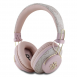 Guess PU 4G metalllogotyp ENC trådlös hörlur Rosa