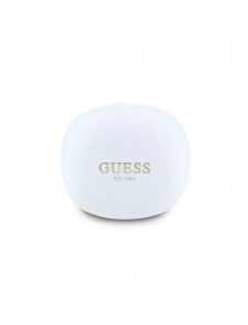 Guess Glossy Classic Logo TWS Trådlösa hörlurar Vit