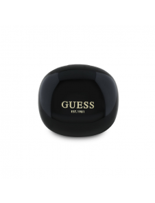 Guess Glossy Classic Logo TWS trådlösa hörlurar Svart