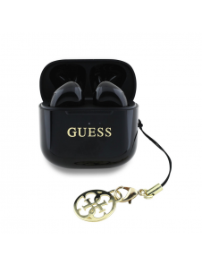 Guess Classic Logo Charm TWS Trådlösa hörlurar Svart