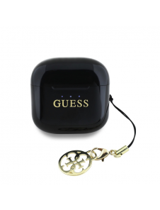 Guess Classic Logo Charm TWS Trådlösa hörlurar Svart