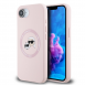 Karl Lagerfeld flytande silikon K&CH Heads MagSafe-fodral till iPhone 16e Rosa