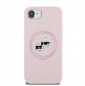 Karl Lagerfeld flytande silikon K&CH Heads MagSafe-fodral till iPhone 16e Rosa