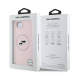 Karl Lagerfeld flytande silikon K&CH Heads MagSafe-fodral till iPhone 16e Rosa