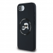 Karl Lagerfeld flytande silikon K&CH Heads MagSafe-fodral till iPhone 16e Svart