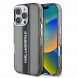 Karl Lagerfeld IML Stripe Logo Fodral till iPhone 16 Pro Max Svart