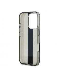 Karl Lagerfeld IML Stripe Logo Fodral till iPhone 16 Pro Svart