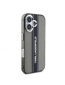 Karl Lagerfeld IML Stripe Logo Fodral till iPhone 16 Svart