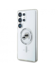 Karl Lagerfeld IML K&CH Heads MagSafe Fodral till Samsung Galaxy S25 Ultra Transparent