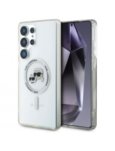 Karl Lagerfeld IML K&CH Heads MagSafe Fodral till Samsung Galaxy S25 Ultra Transparent