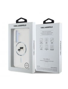 Karl Lagerfeld IML K&CH Heads MagSafe Fodral till Samsung Galaxy S25+ Transparent