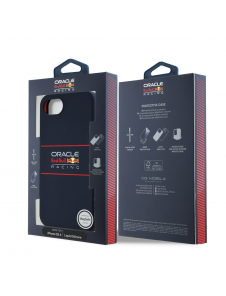 Red Bull Silikon horisontell logotyp MagSafe för iPhone 16e Navy