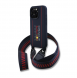 Red Bull Silikon Vertikal Logo MagSafe Fodral + Crossbody-rem för iPhone 16 Pro Max Navy