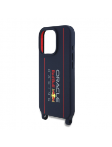 Red Bull Silikon Vertikal Logo MagSafe Fodral + Crossbody-rem för iPhone 16 Pro Max Navy