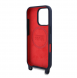 Red Bull Silikon Vertikal Logo MagSafe Fodral + Crossbody-rem för iPhone 16 Pro Max Navy