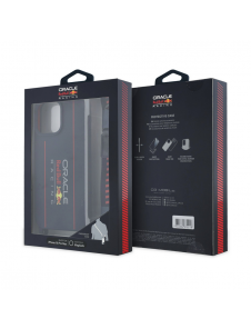 Red Bull Silikon Vertikal Logo MagSafe Fodral + Crossbody-rem för iPhone 16 Pro Max Navy