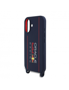 Red Bull Silikon Vertikal Logo MagSafe Fodral + Crossbody-rem för iPhone 16 Navy