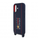 Red Bull Silikon Vertikal Logo MagSafe Fodral + Crossbody-rem för iPhone 16 Navy